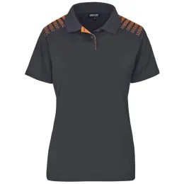 Ladies Aerogrid Golf Shirt Orange Front